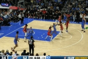 仙人指路！哈滕妙传助攻维金斯上篮得手 雷霆领先20分打停鹈鹕